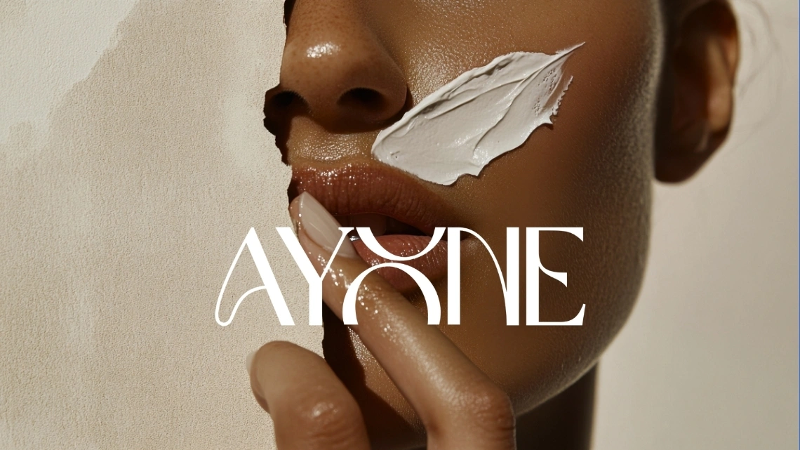Ayone brand campaign visual with wordmark