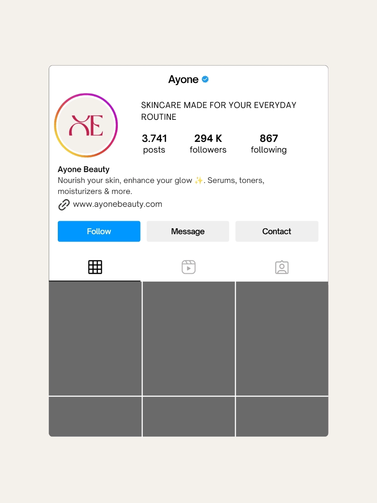 Ayone Instagram post mockup