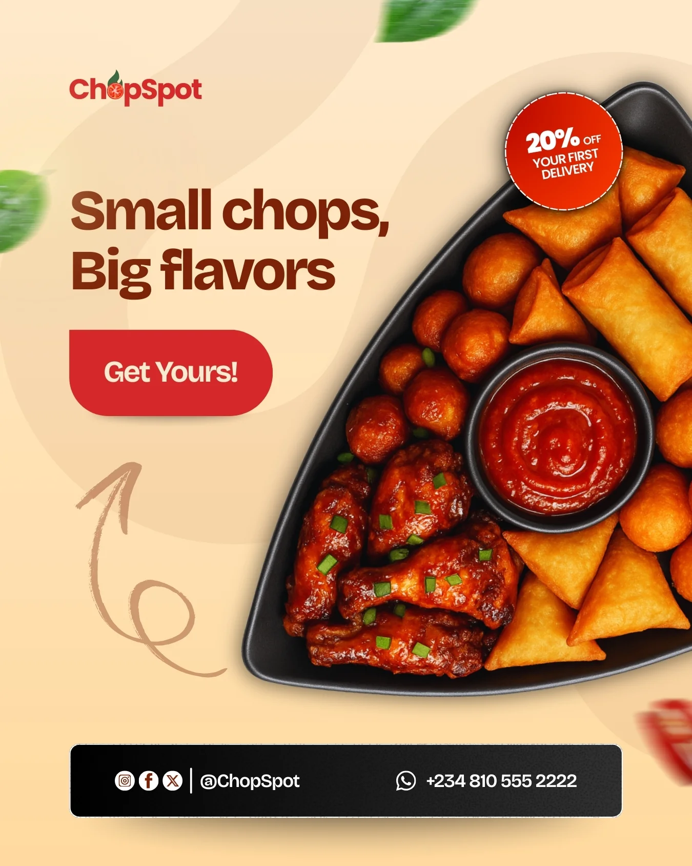 ChopSpot Small Chops Big Flavors design