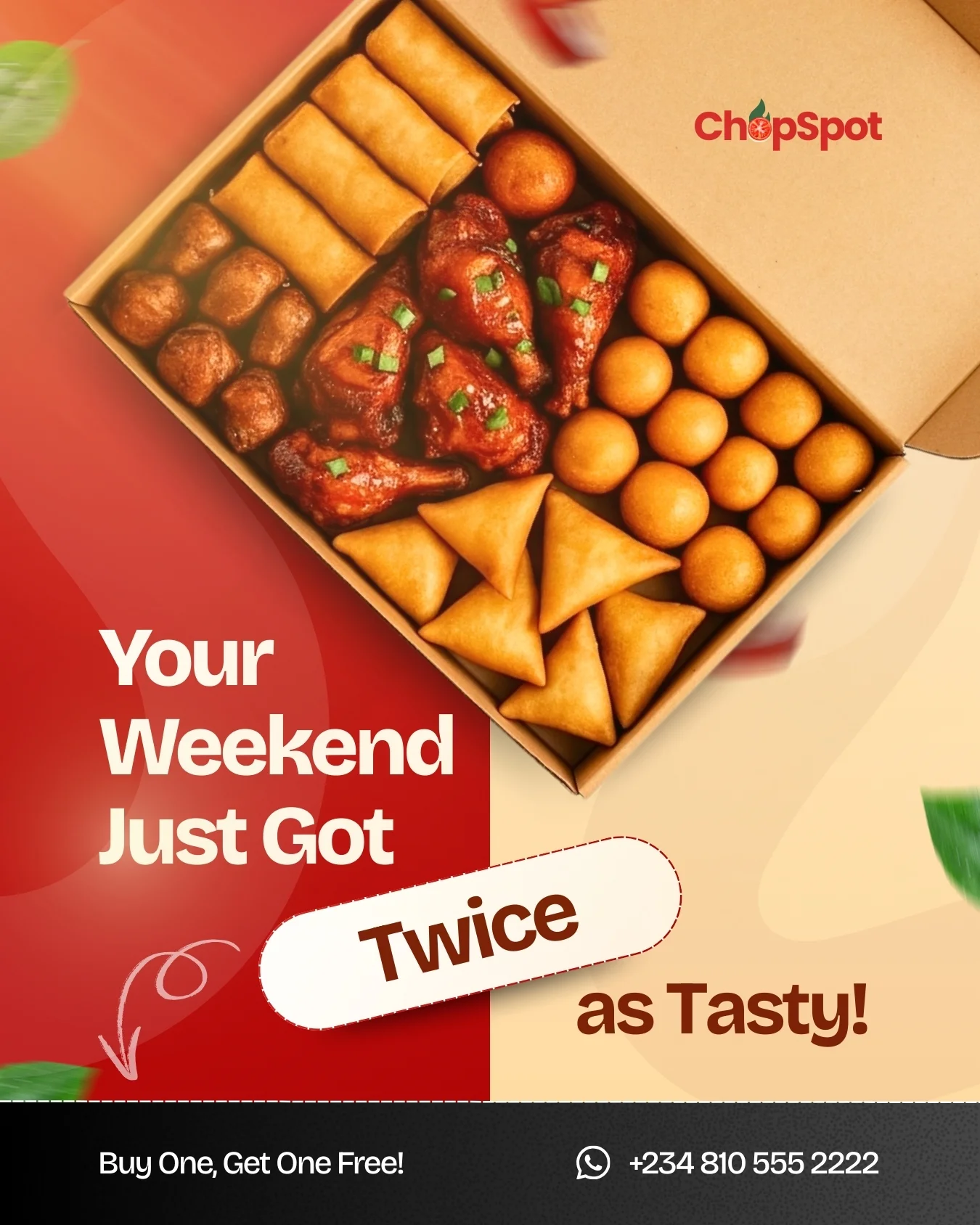 ChopSpot Your Weekend Just Got Twice as Tasty design