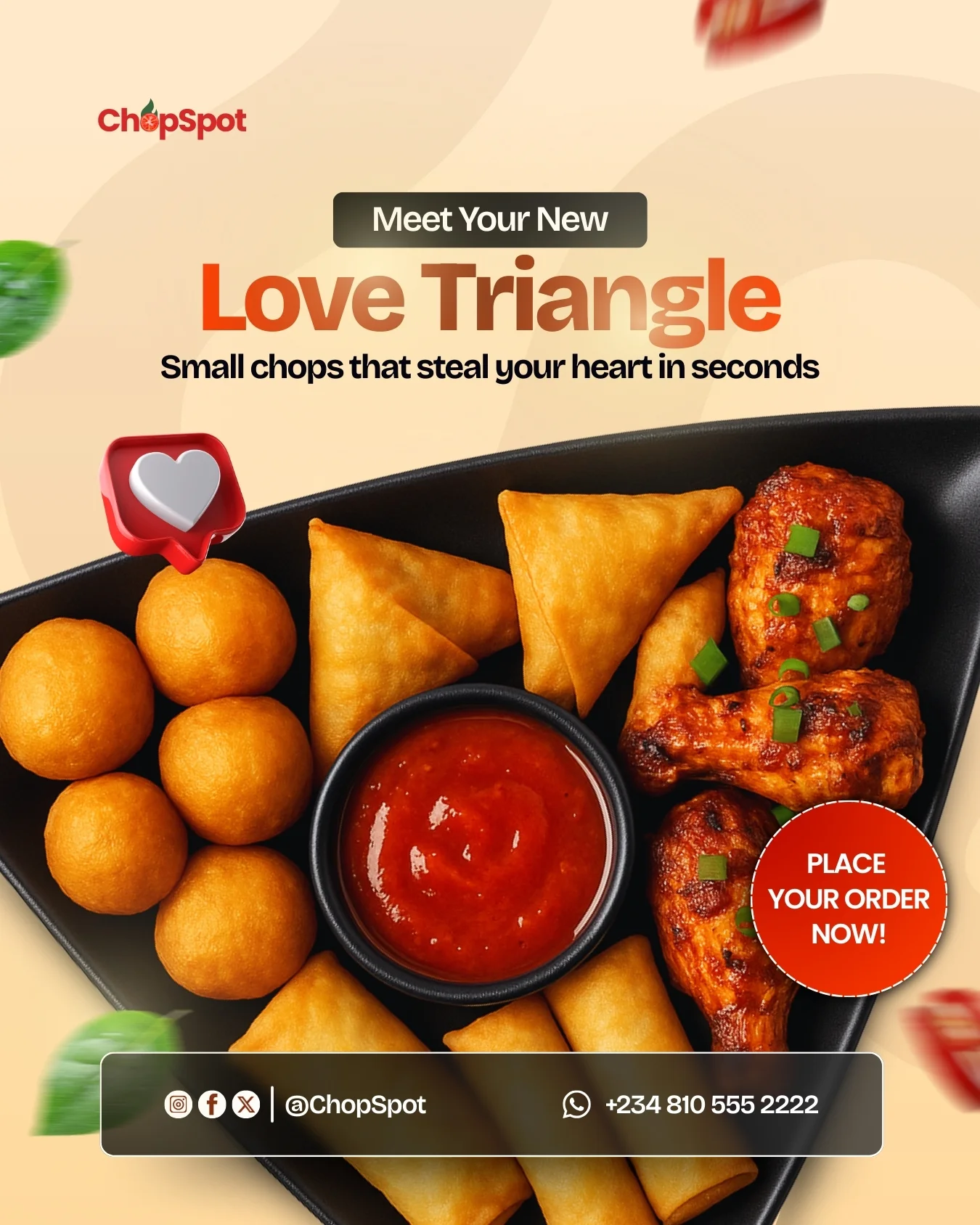 ChopSpot Love Triangle design