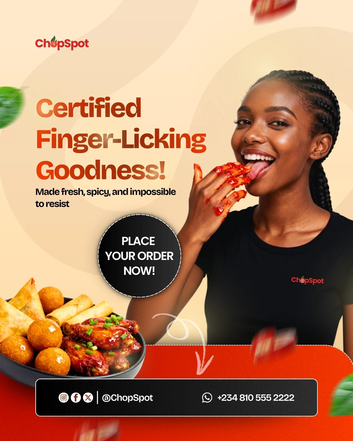 ChopSpot Certified Finger-Licking Goodness design