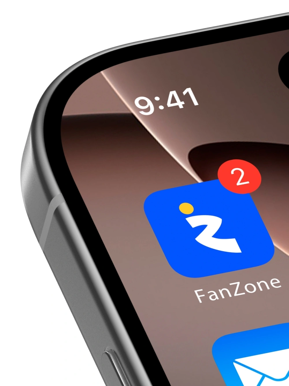 FanZone mobile app icon mockup