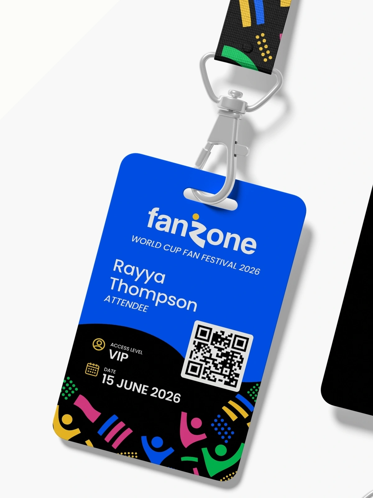 FanZone event pass mockup
