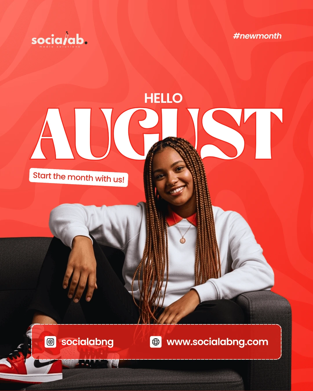 SociaLab Hello August design