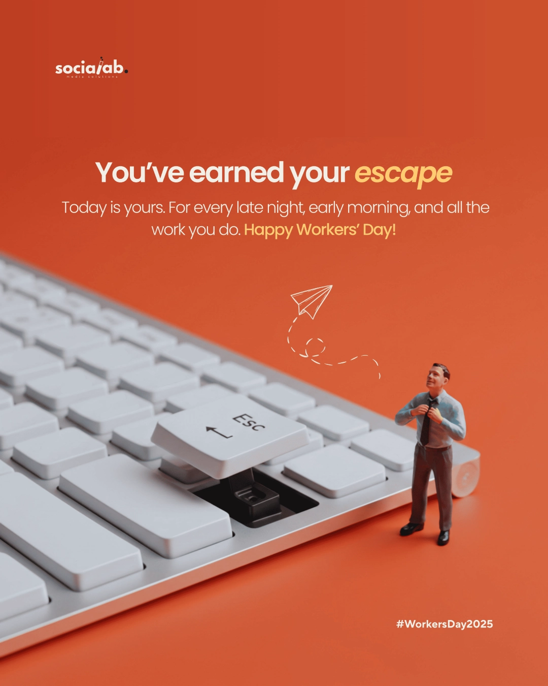 SociaLab Workers Day design