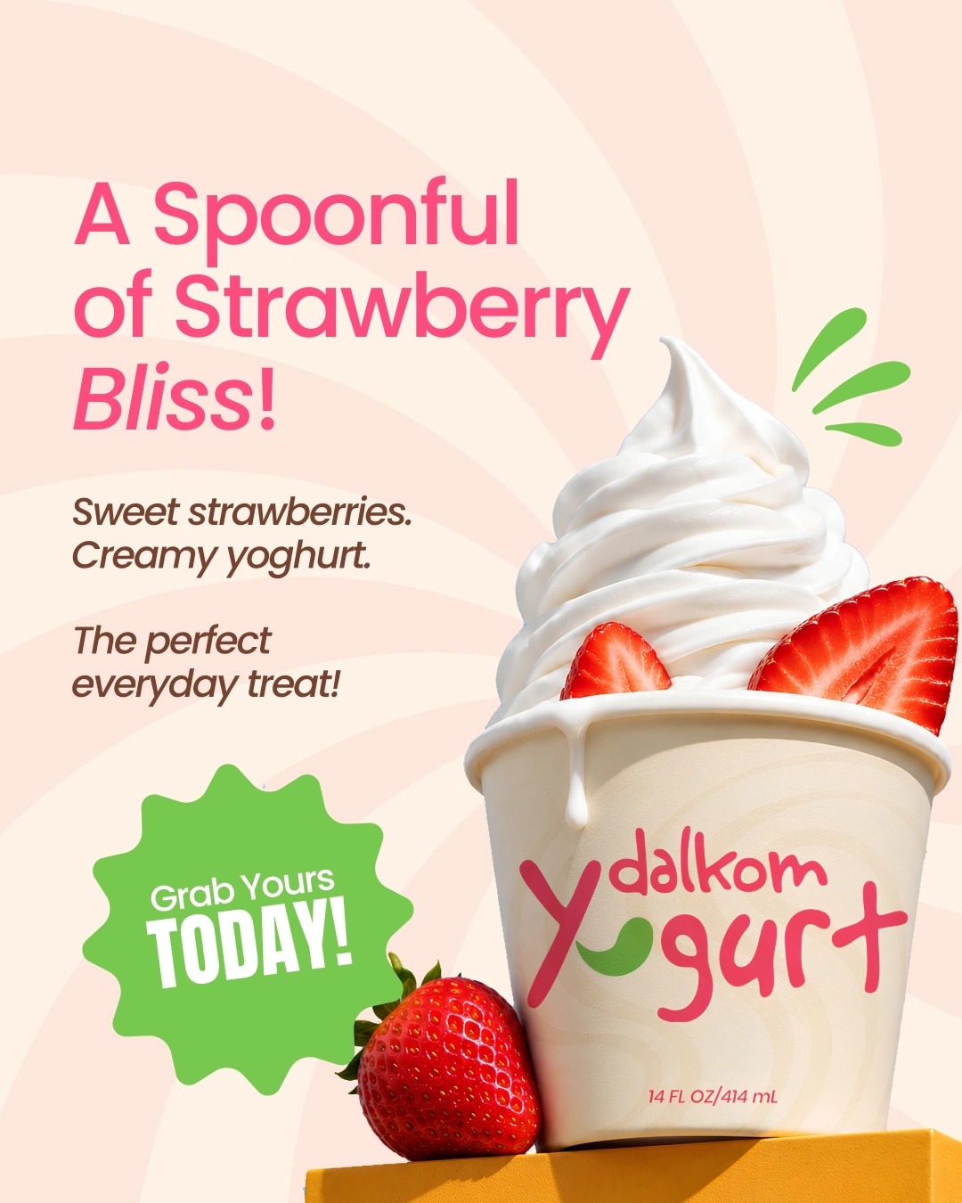 Dalkom Yogurt static ad concept 2